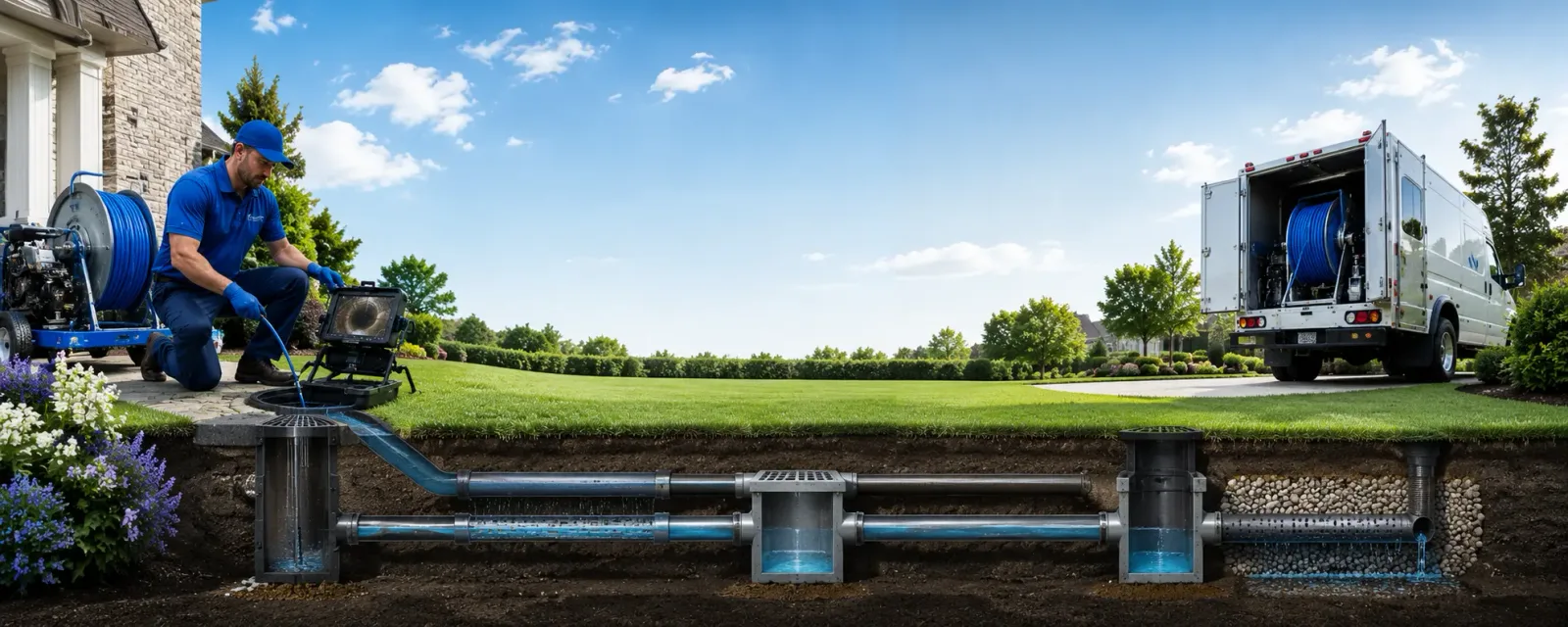 Outdoor drain cleaning information for Bailey Island, ME